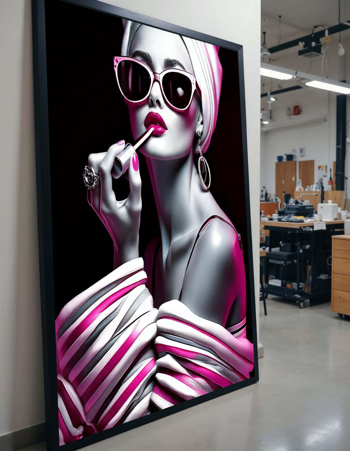 Audrey Hepburn Colorful Art, Glamorous Vintage Woman Portrait, Elegant Wall Decor, Timeless Fashion Canvas, Retro Chic Art Gift
