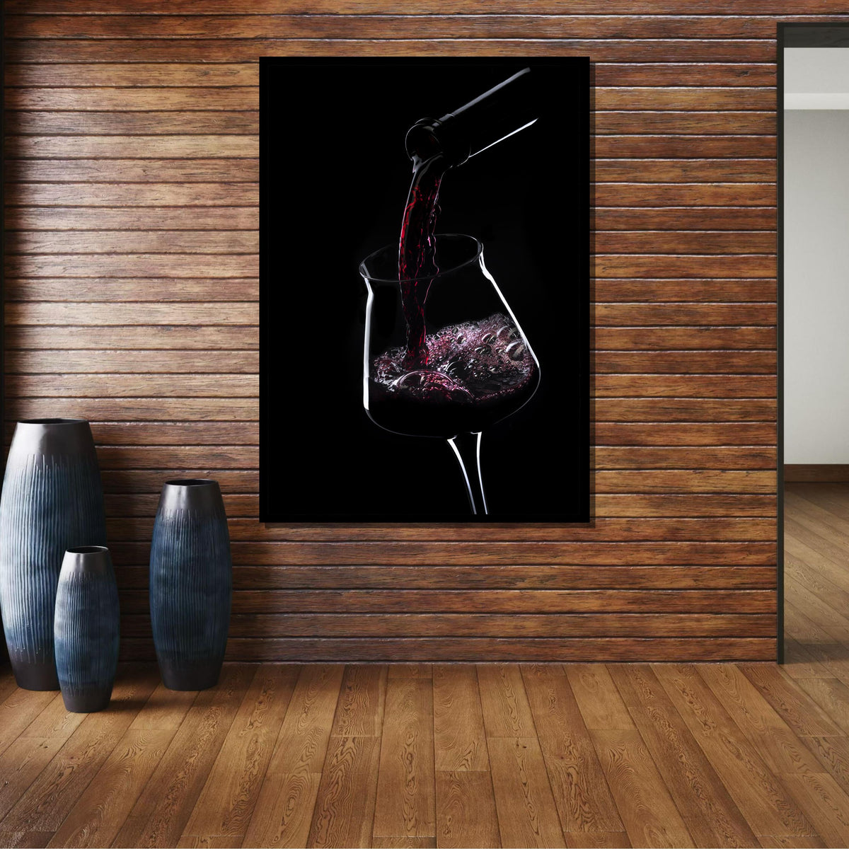 Pouring Red Wine Art, Wine Glass Canvas, Elegant Wine Decor, Minimalist Wall Art, Colorful Wine Glass Painting, Wine Lover’s Wall Art