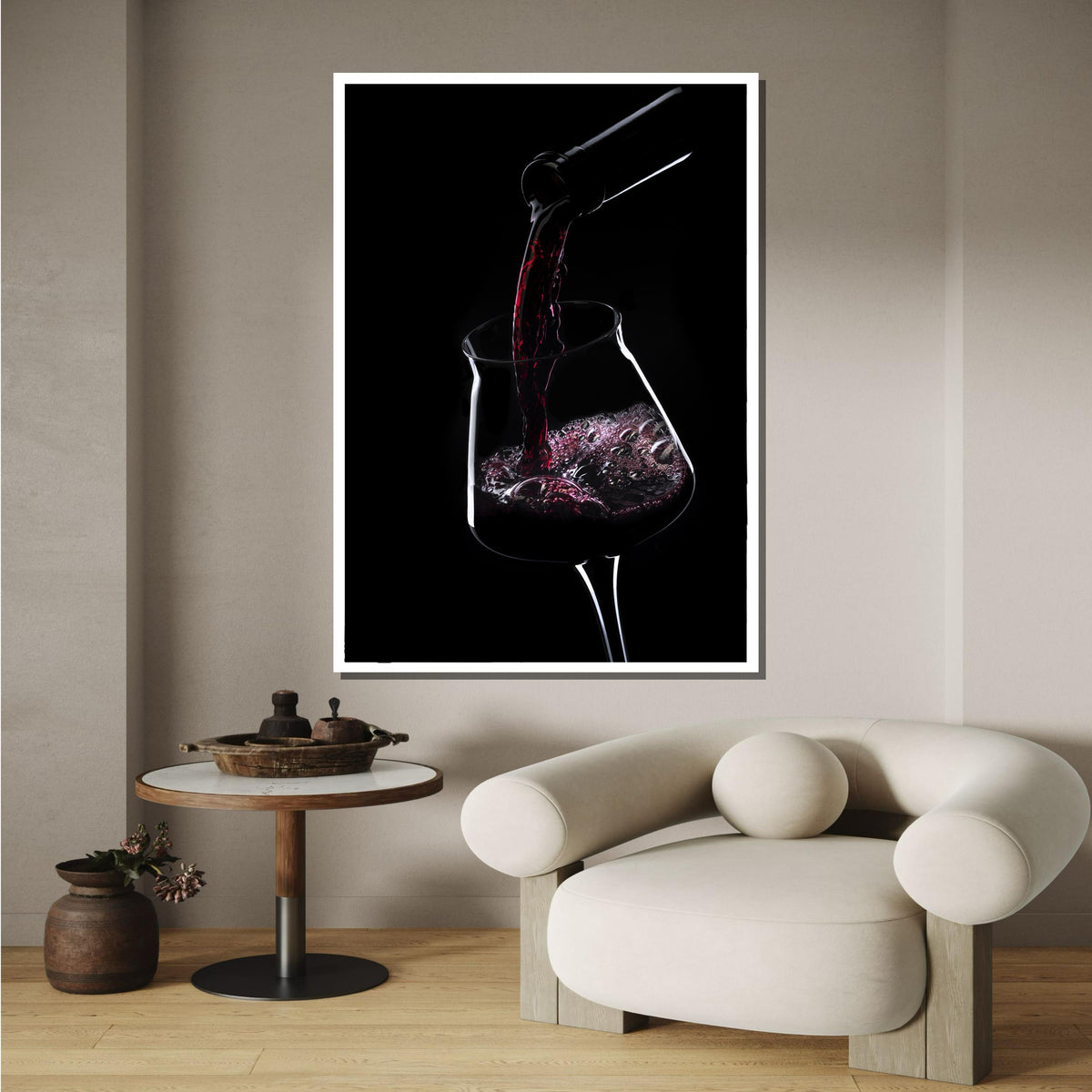 Pouring Red Wine Art, Wine Glass Canvas, Elegant Wine Decor, Minimalist Wall Art, Colorful Wine Glass Painting, Wine Lover’s Wall Art