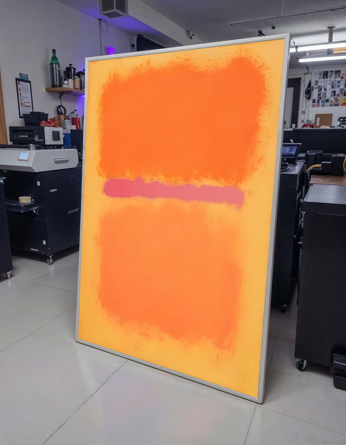 Yellow-Orange Mark Rothko Framed Canvas,Mark Rothko Wall Art, Art Reproduction,Rothko Reproduction,Rothko Print Poster,Abstract Canvas Art