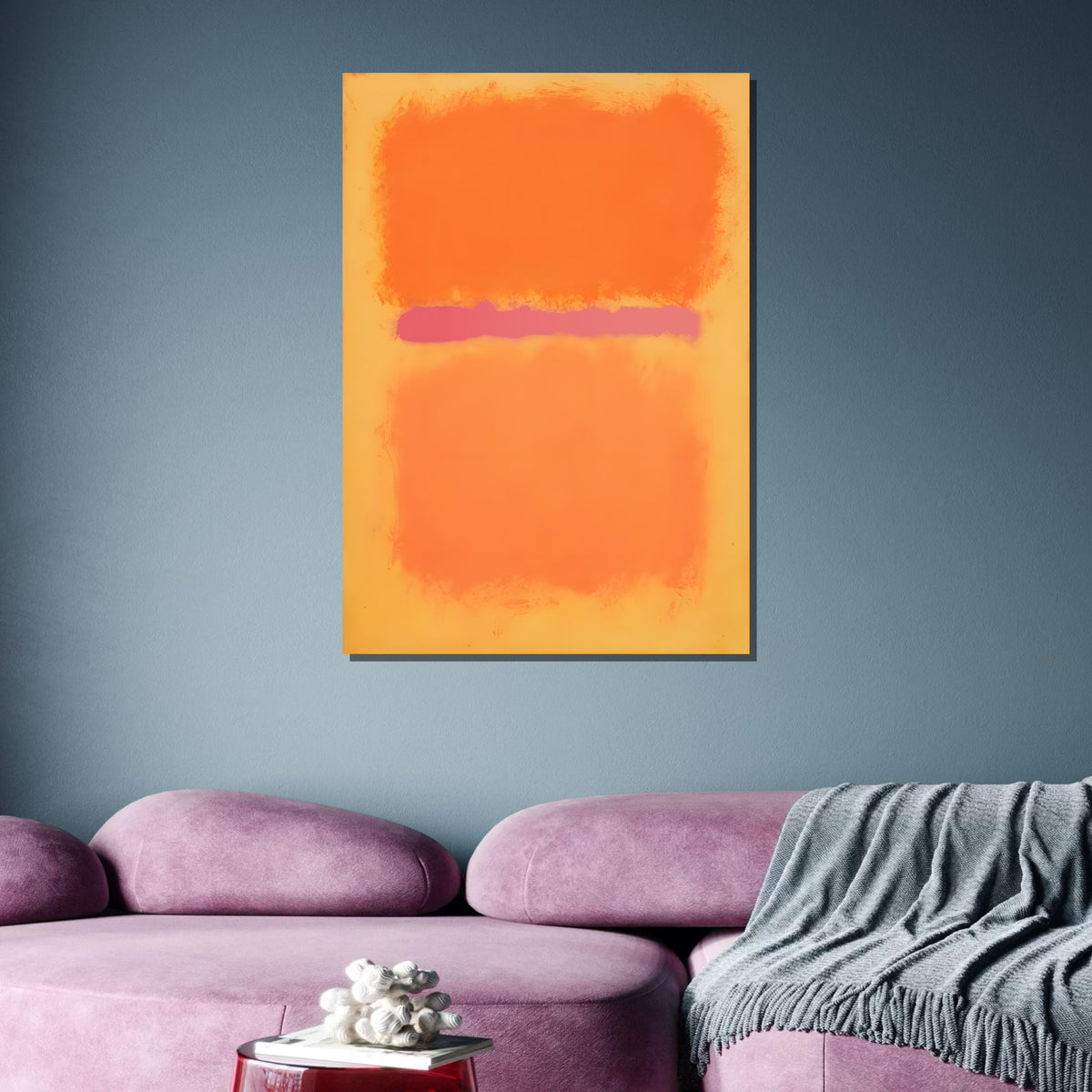 Yellow-Orange Mark Rothko Framed Canvas,Mark Rothko Wall Art, Art Reproduction,Rothko Reproduction,Rothko Print Poster,Abstract Canvas Art