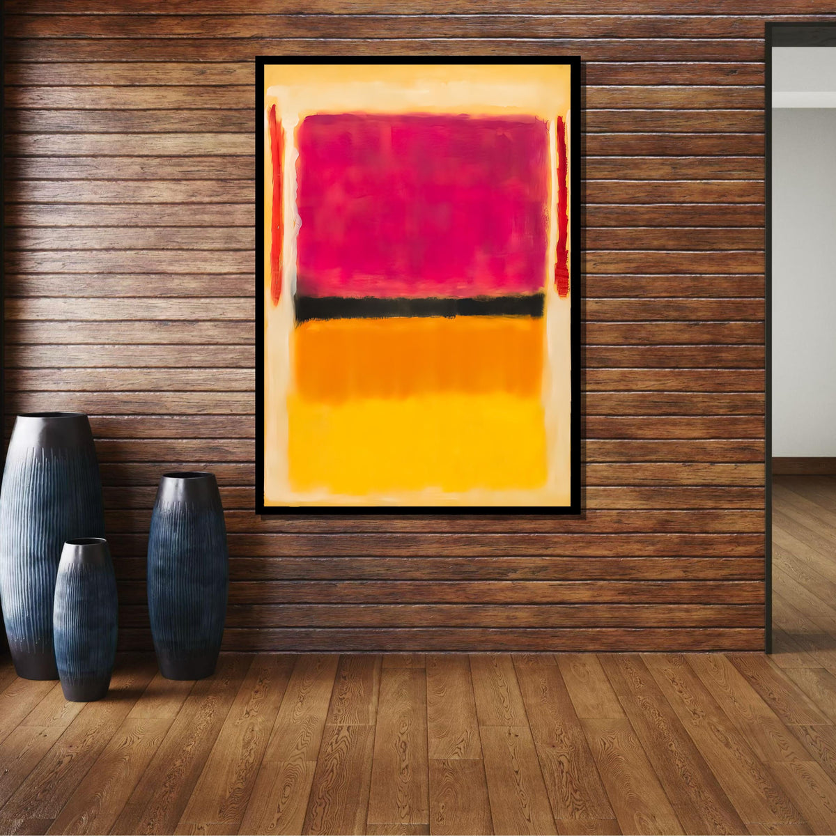 Mix Mark Rothko Framed Canvas,Mark Rothko Wall Art, Art Reproduction,Rothko Reproduction,Rothko Print Poster, Famous Art, Canvas Wall Art