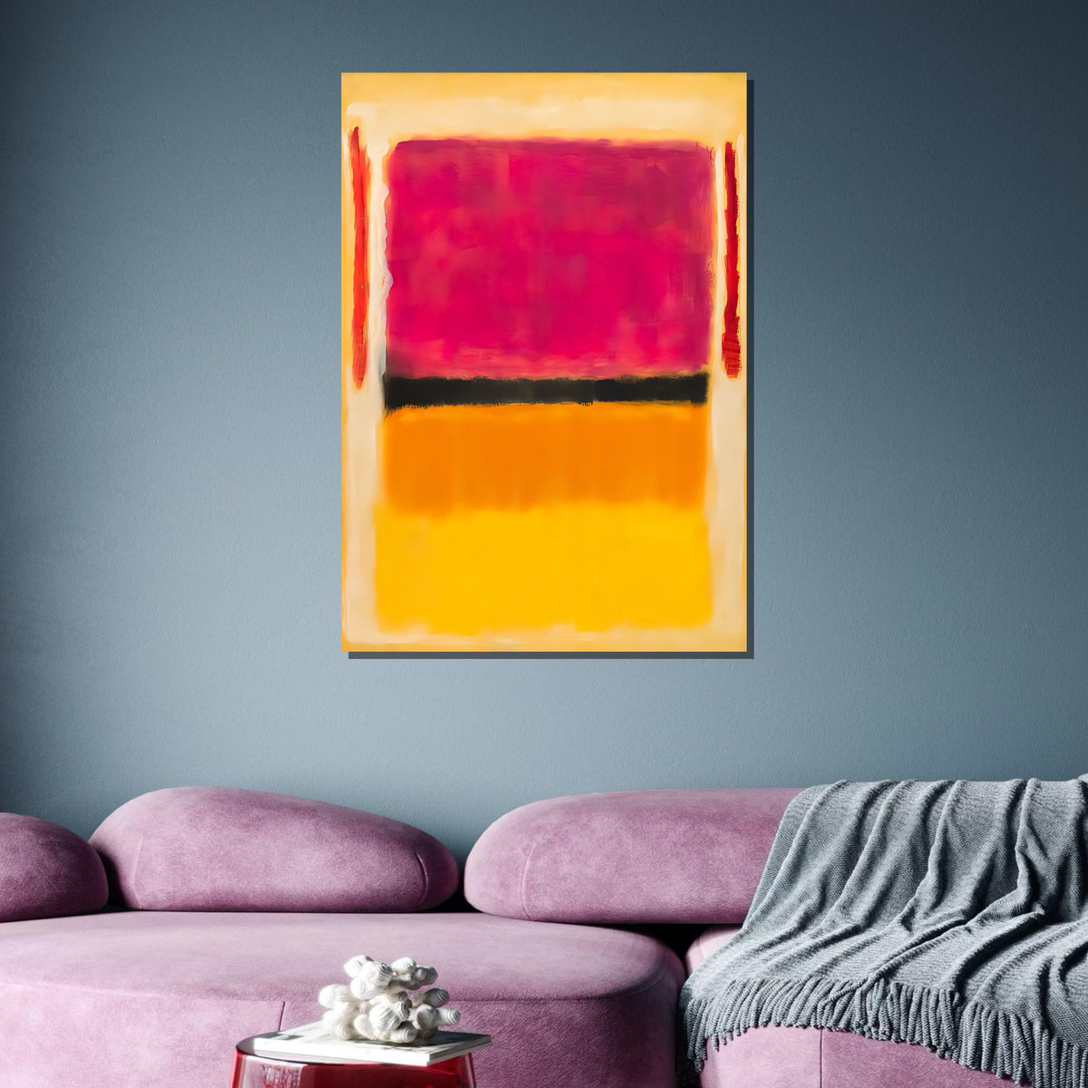 Mix Mark Rothko Framed Canvas,Mark Rothko Wall Art, Art Reproduction,Rothko Reproduction,Rothko Print Poster, Famous Art, Canvas Wall Art