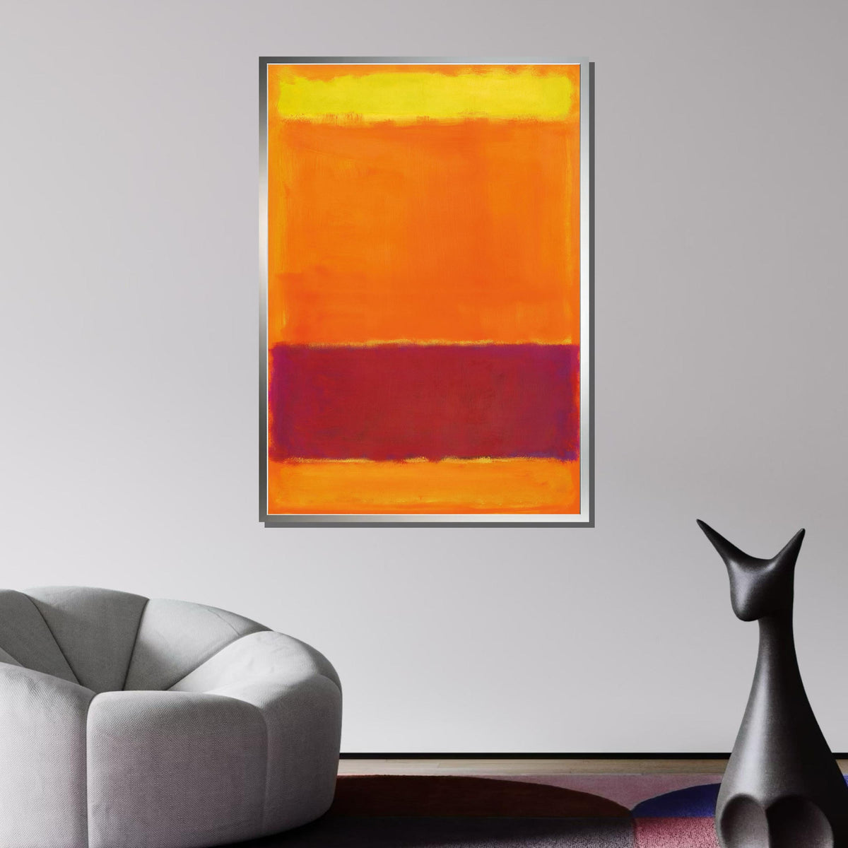 Mix Mark Rothko Framed Canvas,Mark Rothko Wall Art, Art Reproduction,Rothko Reproduction,Rothko Print Poster, Famous Art, Canvas Wall Art