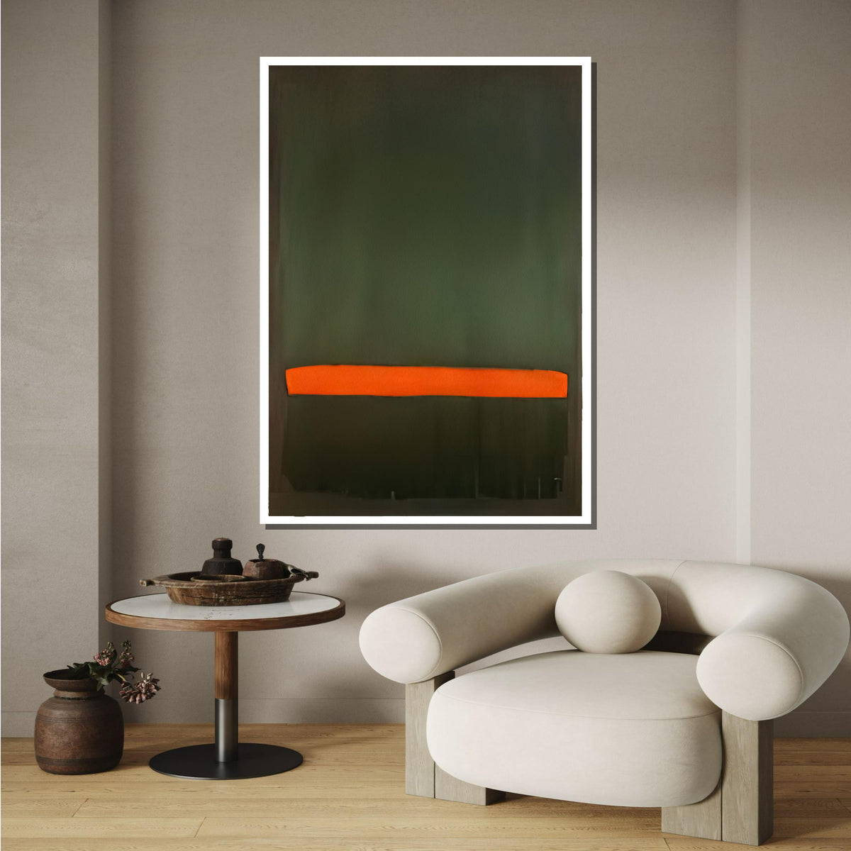 Green-Red,Mark Rothko Framed Canvas,Mark Rothko Wall Art, Art Reproduction,Rothko Reproduction,Rothko Print Poster,Abstract Canvas Art