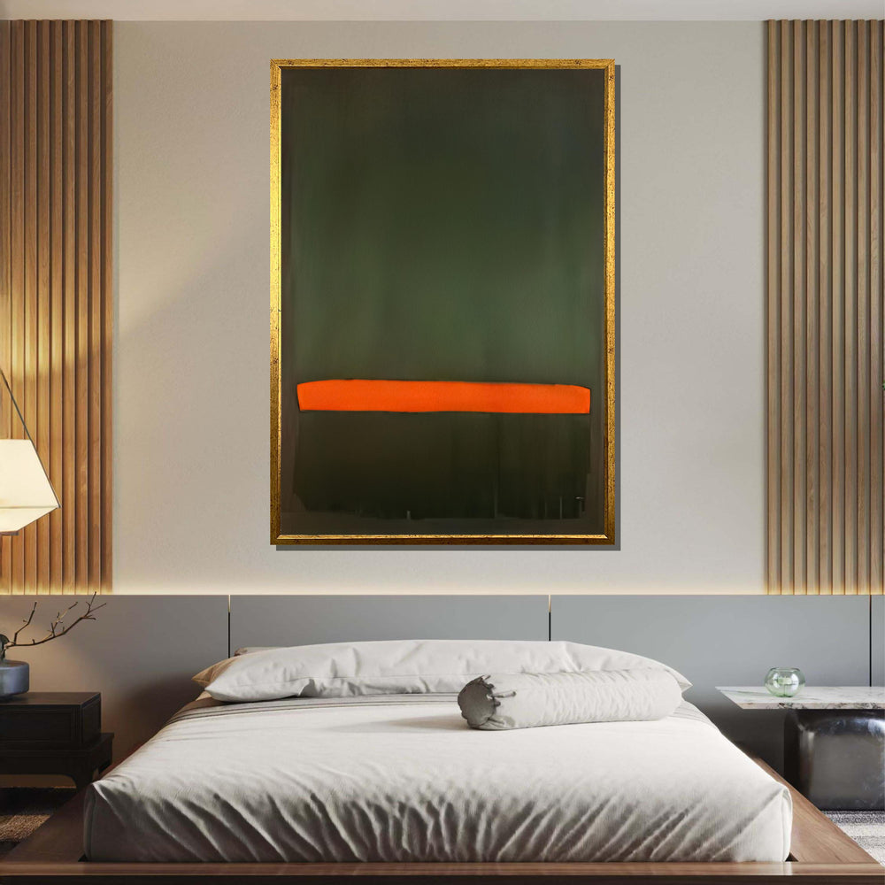 Green-Red,Mark Rothko Framed Canvas,Mark Rothko Wall Art, Art Reproduction,Rothko Reproduction,Rothko Print Poster,Abstract Canvas Art