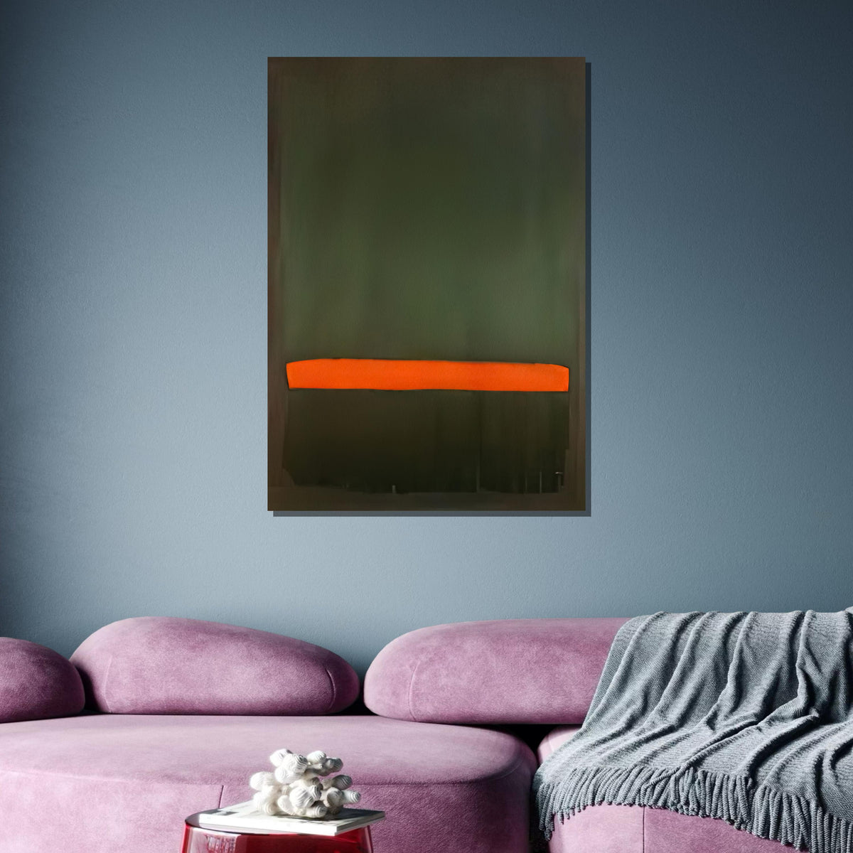 Green-Red,Mark Rothko Framed Canvas,Mark Rothko Wall Art, Art Reproduction,Rothko Reproduction,Rothko Print Poster,Abstract Canvas Art