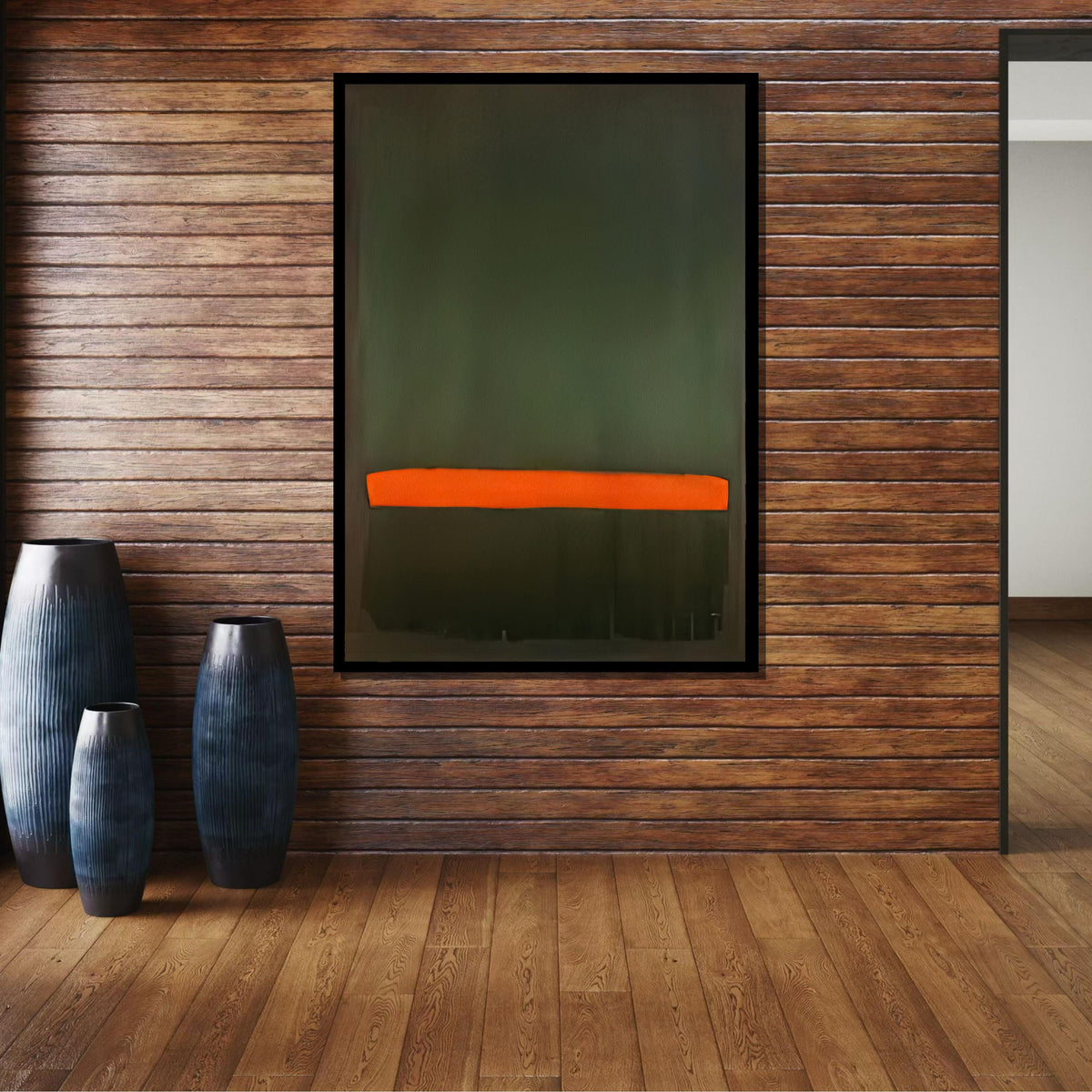 Green-Red,Mark Rothko Framed Canvas,Mark Rothko Wall Art, Art Reproduction,Rothko Reproduction,Rothko Print Poster,Abstract Canvas Art