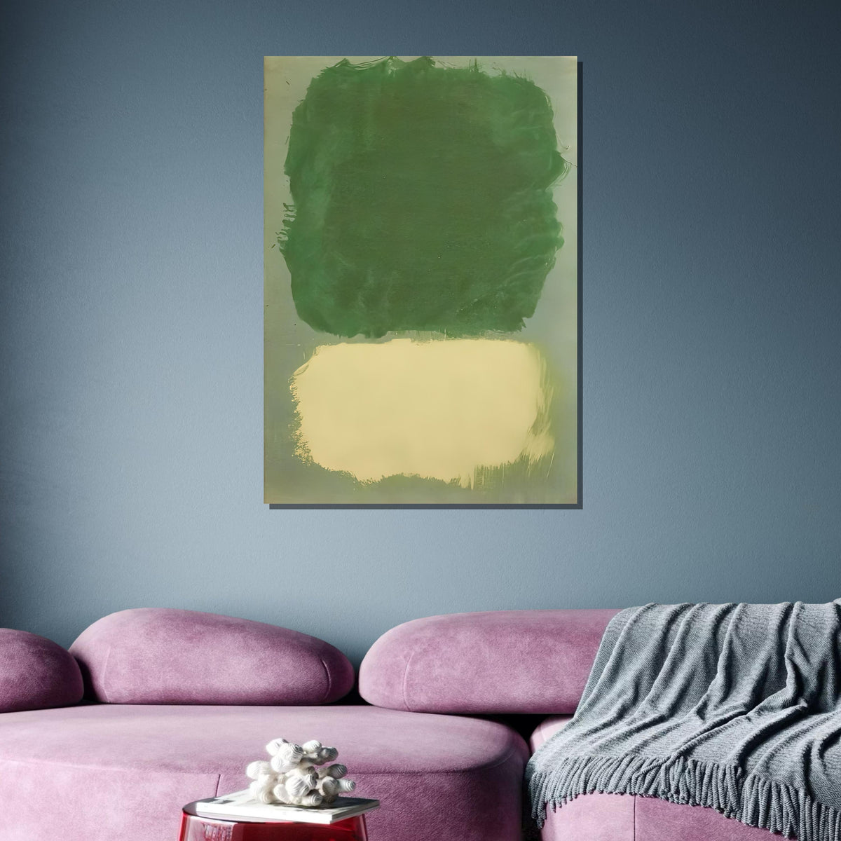 Green ,Mark Rothko Framed Canvas,Mark Rothko Wall Art, Art Reproduction,Rothko Reproduction,Rothko Print Poster,Abstract Canvas Art