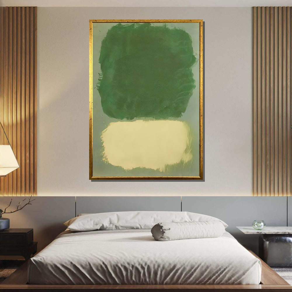 Green ,Mark Rothko Framed Canvas,Mark Rothko Wall Art, Art Reproduction,Rothko Reproduction,Rothko Print Poster,Abstract Canvas Art