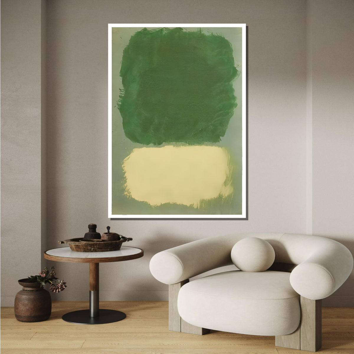 Green ,Mark Rothko Framed Canvas,Mark Rothko Wall Art, Art Reproduction,Rothko Reproduction,Rothko Print Poster,Abstract Canvas Art