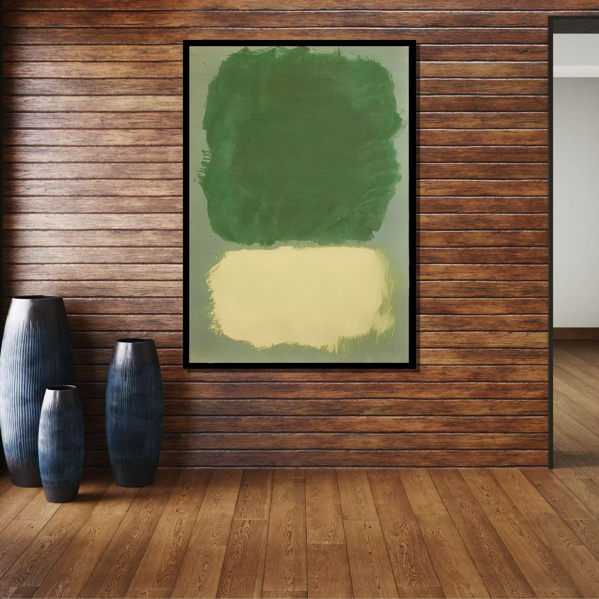 Green ,Mark Rothko Framed Canvas,Mark Rothko Wall Art, Art Reproduction,Rothko Reproduction,Rothko Print Poster,Abstract Canvas Art