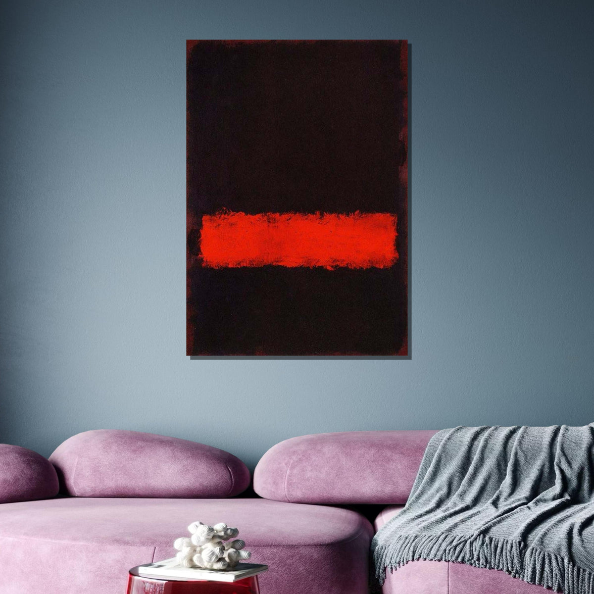 Black-Red,Mark Rothko Framed Canvas,Mark Rothko Wall Art, Art Reproduction,Rothko Reproduction,Rothko Print Poster,Abstract Canvas Art