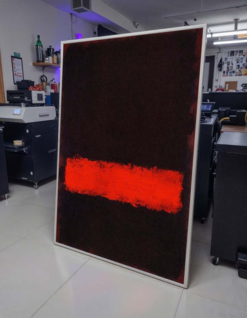 Black-Red,Mark Rothko Framed Canvas,Mark Rothko Wall Art, Art Reproduction,Rothko Reproduction,Rothko Print Poster,Abstract Canvas Art