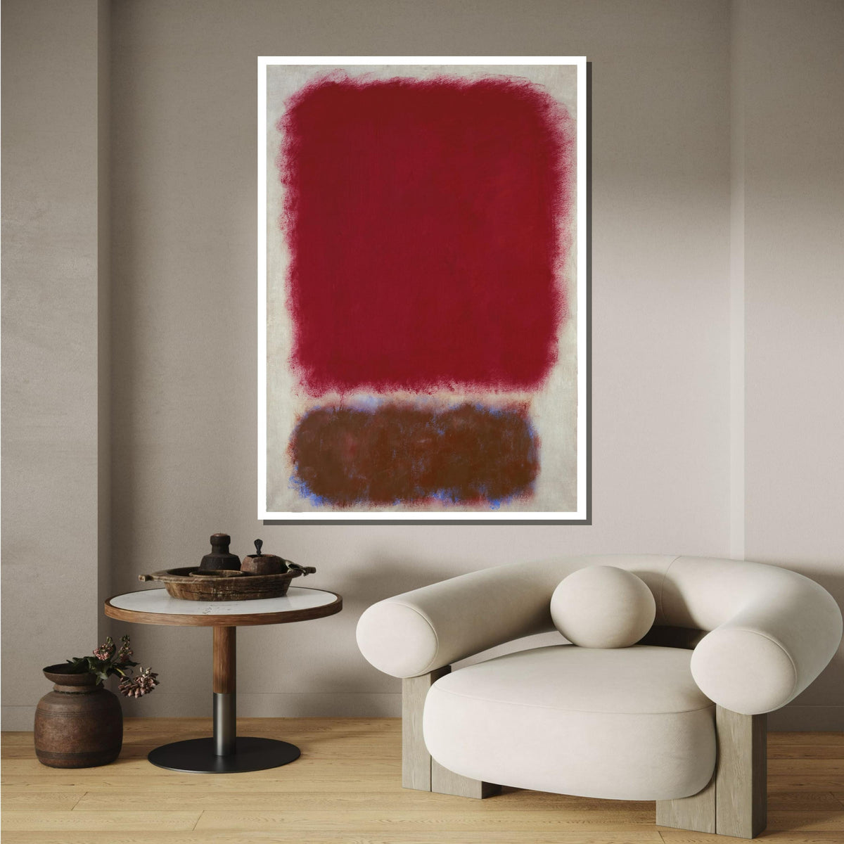 Red,Mark Rothko Framed Canvas,Mark Rothko Wall Art, Art Reproduction,Rothko Reproduction,Rothko Print Poster,Abstract Canvas Art