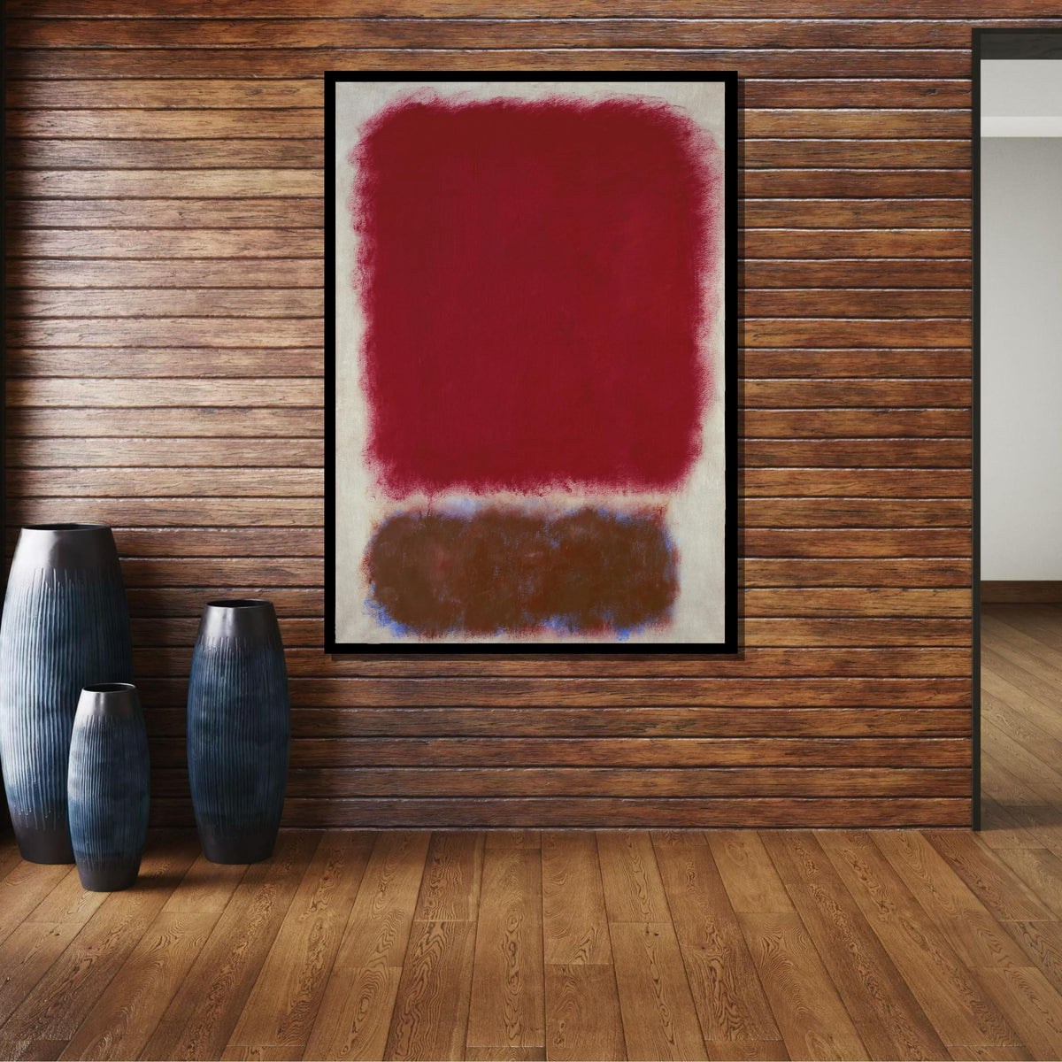 Red,Mark Rothko Framed Canvas,Mark Rothko Wall Art, Art Reproduction,Rothko Reproduction,Rothko Print Poster,Abstract Canvas Art
