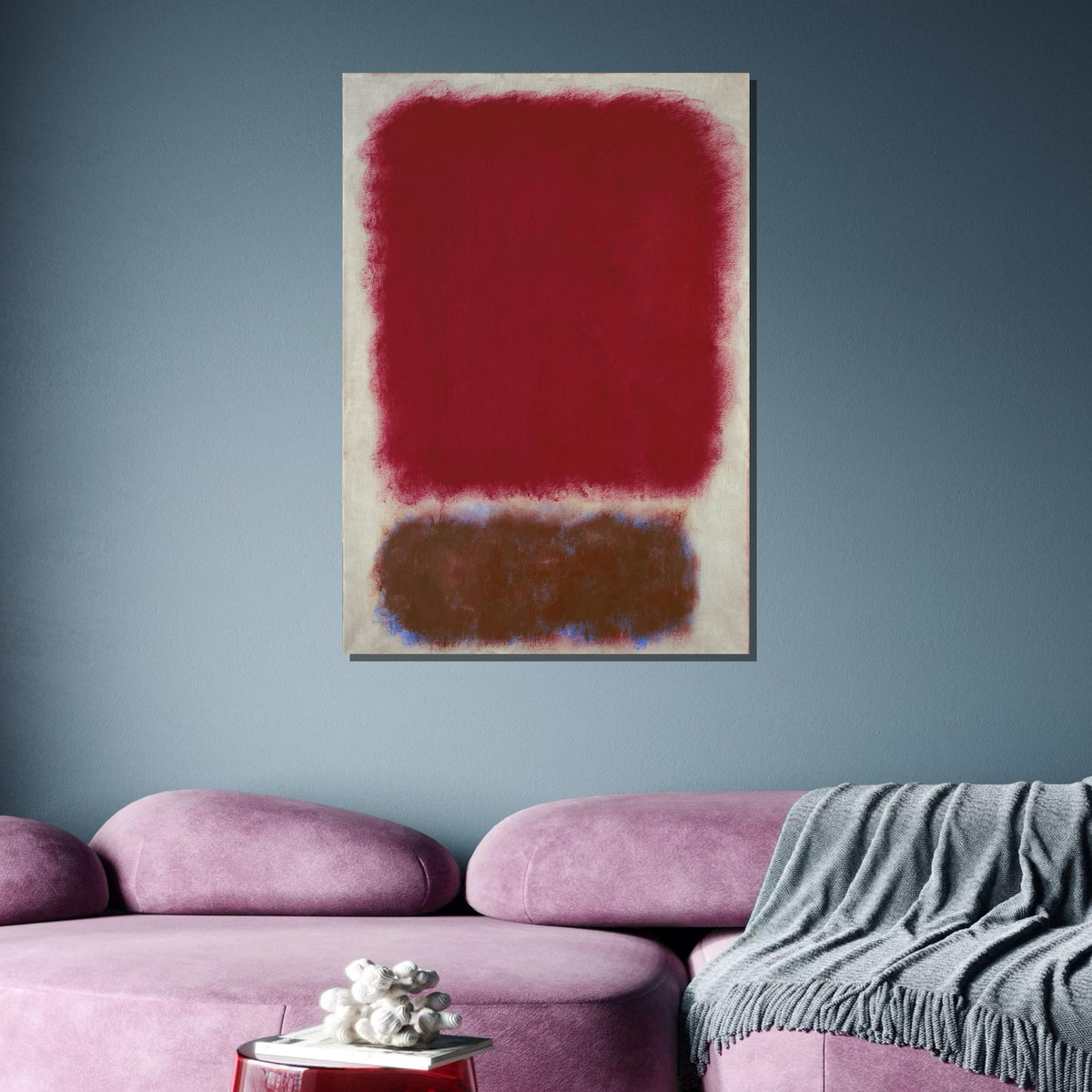 Red,Mark Rothko Framed Canvas,Mark Rothko Wall Art, Art Reproduction,Rothko Reproduction,Rothko Print Poster,Abstract Canvas Art