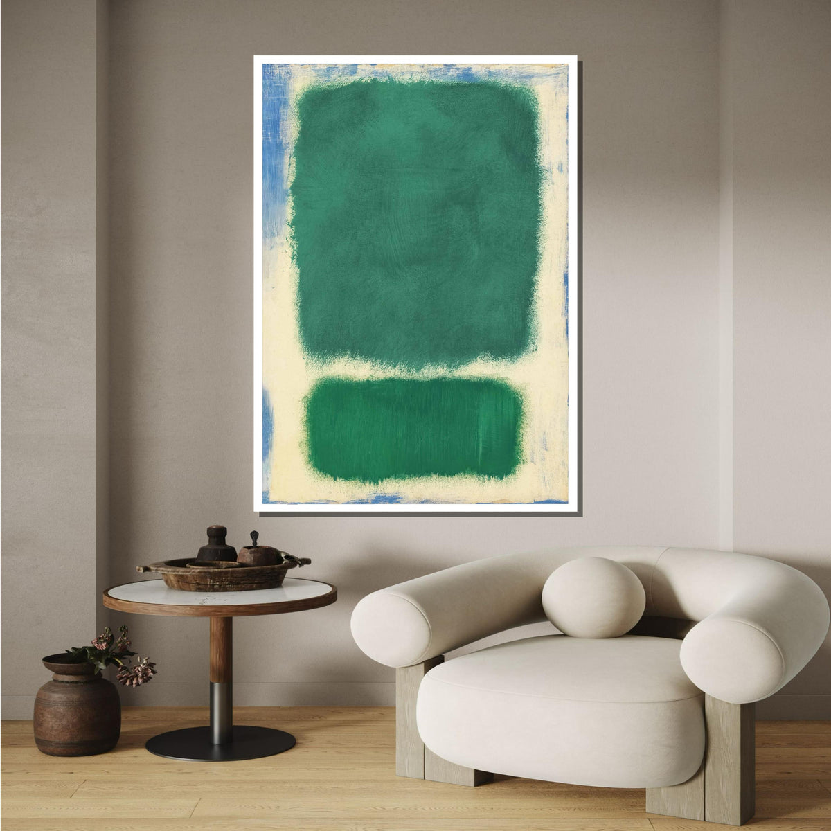 Green ,Mark Rothko Framed Canvas,Mark Rothko Wall Art, Art Reproduction,Rothko Reproduction,Rothko Print Poster,Abstract Canvas Art