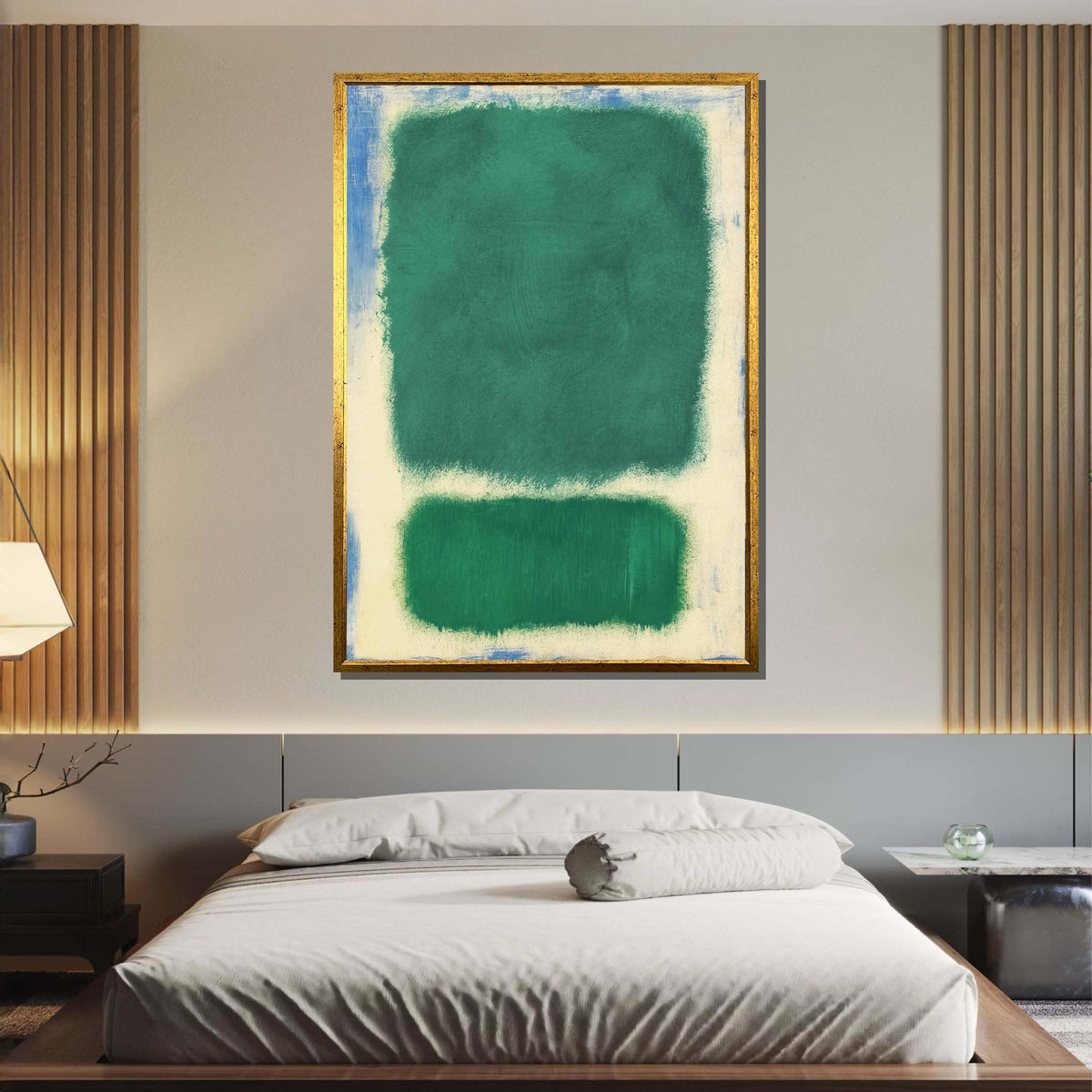 Green ,Mark Rothko Framed Canvas,Mark Rothko Wall Art, Art Reproduction,Rothko Reproduction,Rothko Print Poster,Abstract Canvas Art
