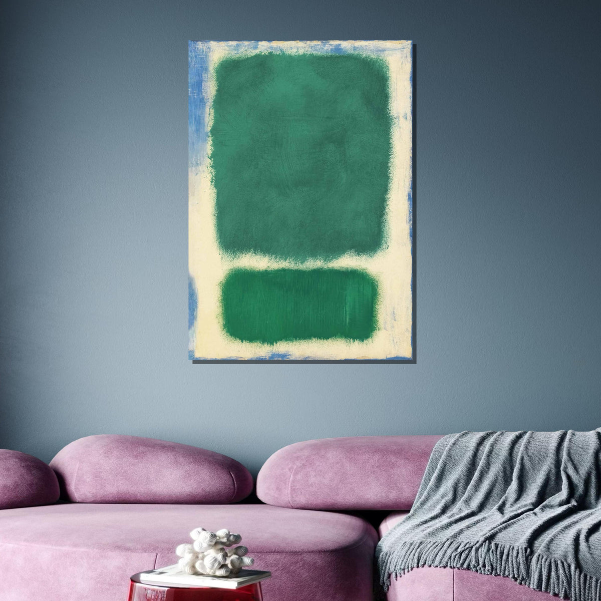 Green ,Mark Rothko Framed Canvas,Mark Rothko Wall Art, Art Reproduction,Rothko Reproduction,Rothko Print Poster,Abstract Canvas Art