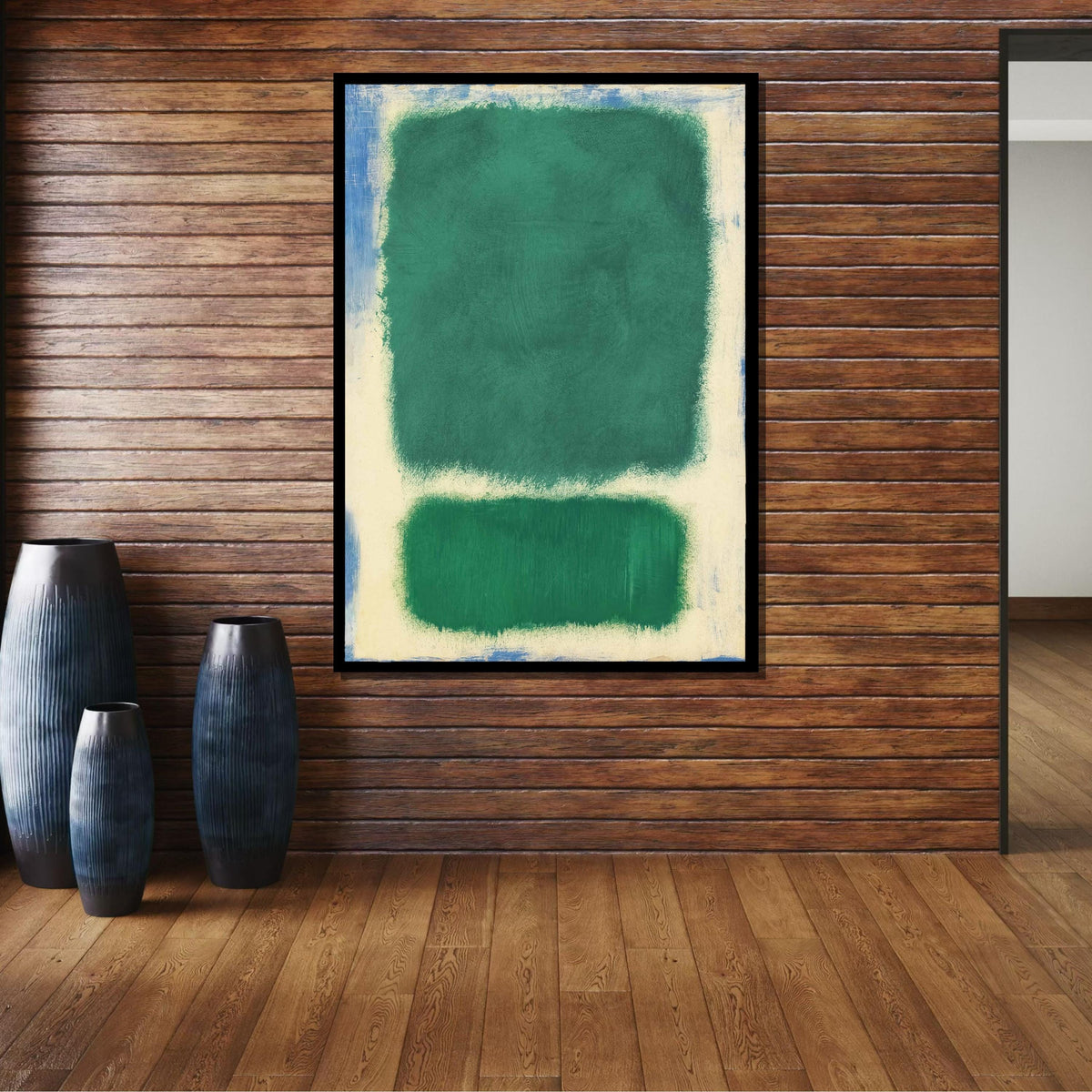 Green ,Mark Rothko Framed Canvas,Mark Rothko Wall Art, Art Reproduction,Rothko Reproduction,Rothko Print Poster,Abstract Canvas Art