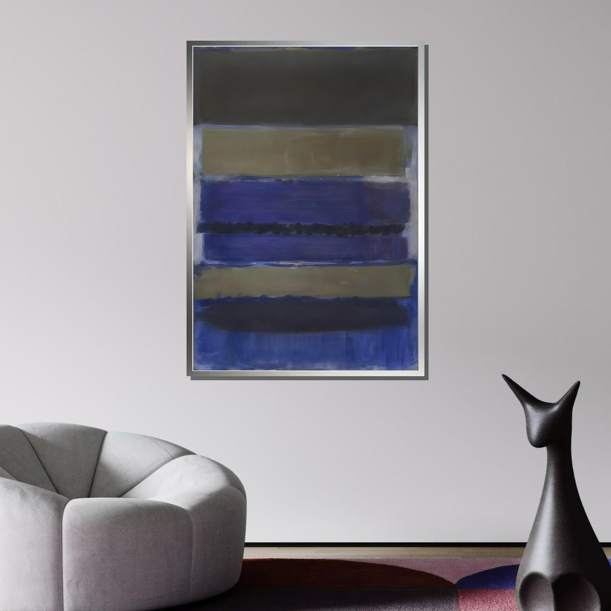 Mix Mark Rothko Framed Canvas,Mark Rothko Wall Art, Art Reproduction,Rothko Reproduction,Rothko Print Poster, Famous Art, Canvas Wall Art