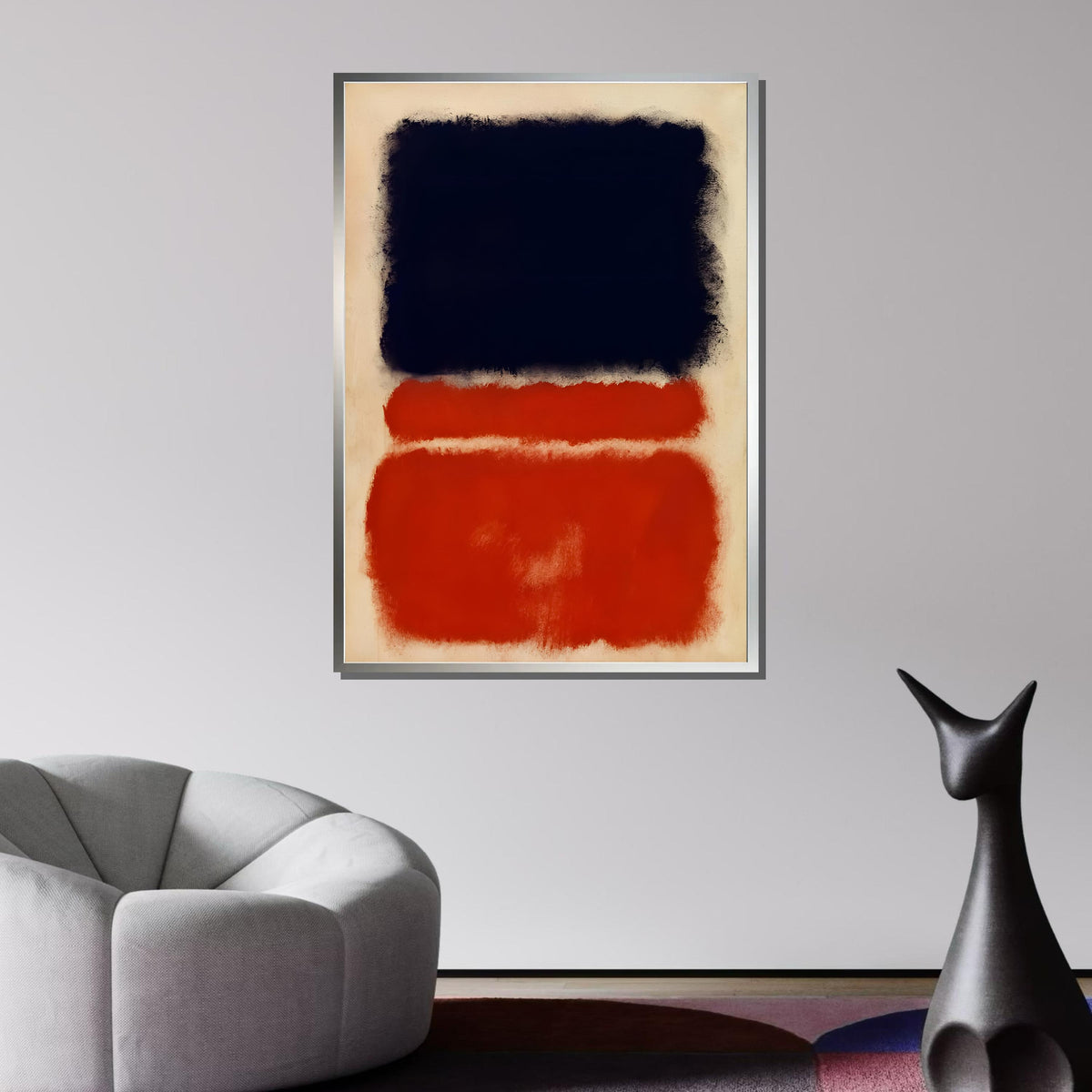 Mix Mark Rothko Framed Canvas,Mark Rothko Wall Art, Art Reproduction,Rothko Reproduction,Rothko Print Poster, Famous Art, Canvas Wall Art