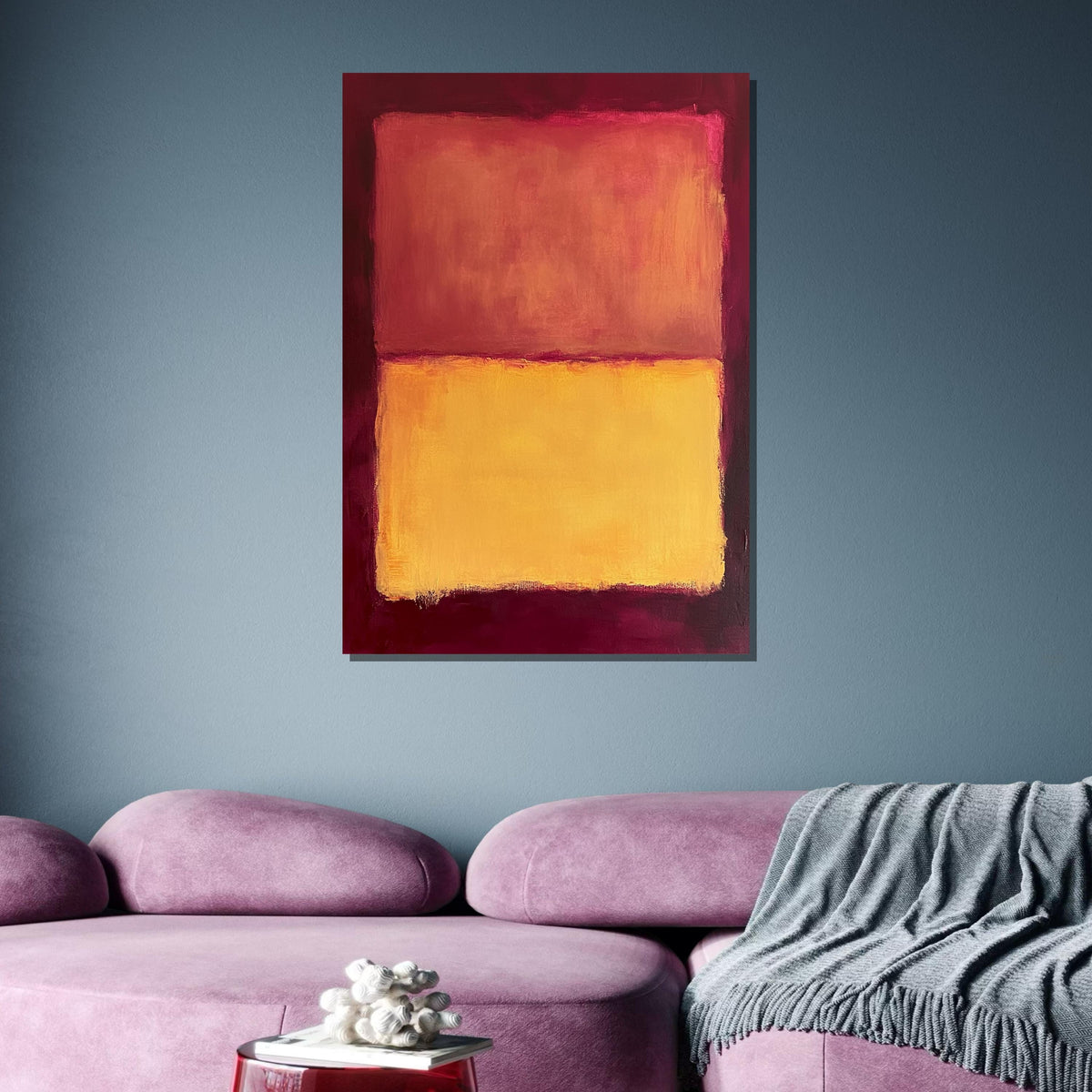 Mix Mark Rothko Framed Canvas,Mark Rothko Wall Art, Art Reproduction,Rothko Reproduction,Rothko Print Poster, Famous Art, Canvas Wall Art