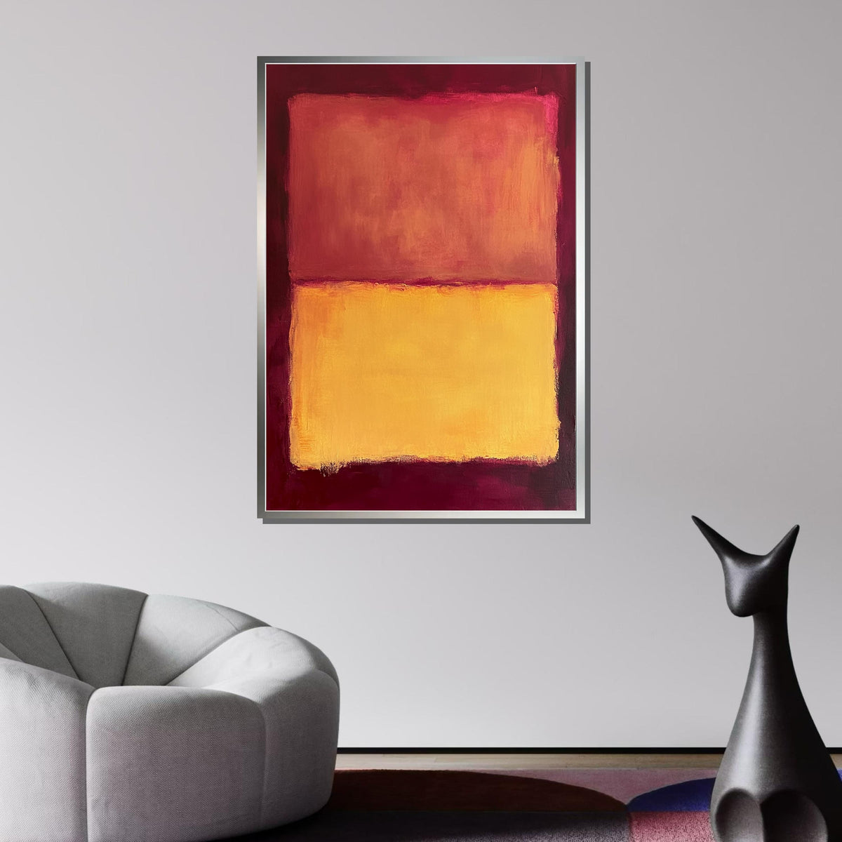 Mix Mark Rothko Framed Canvas,Mark Rothko Wall Art, Art Reproduction,Rothko Reproduction,Rothko Print Poster, Famous Art, Canvas Wall Art