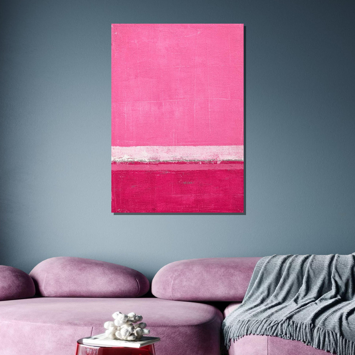 Pink Mark Rothko Framed Canvas,Mark Rothko Wall Art, Art Reproduction,Rothko Reproduction,Rothko Print Poster, Famous Art, Canvas Wall Art