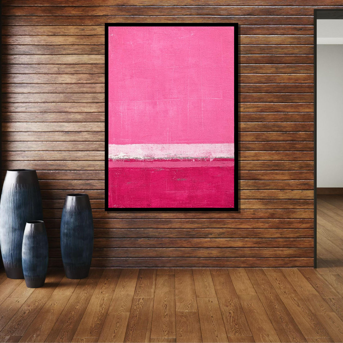 Pink Mark Rothko Framed Canvas,Mark Rothko Wall Art, Art Reproduction,Rothko Reproduction,Rothko Print Poster, Famous Art, Canvas Wall Art