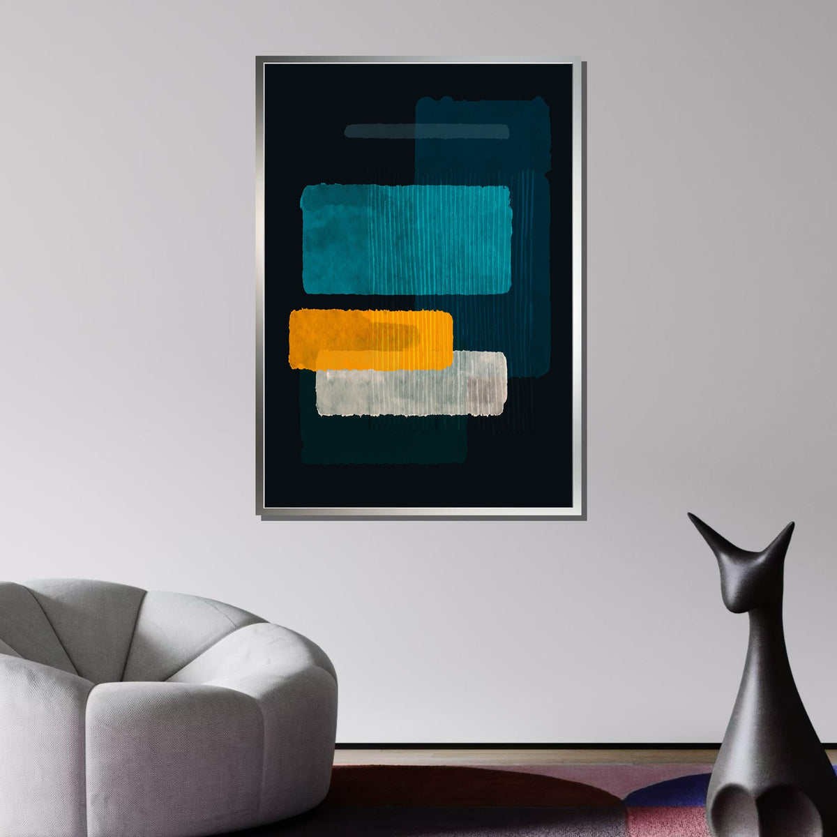 Mix Mark Rothko Framed Canvas,Mark Rothko Wall Art, Art Reproduction,Rothko Reproduction,Rothko Print Poster, Famous Art, Canvas Wall Art