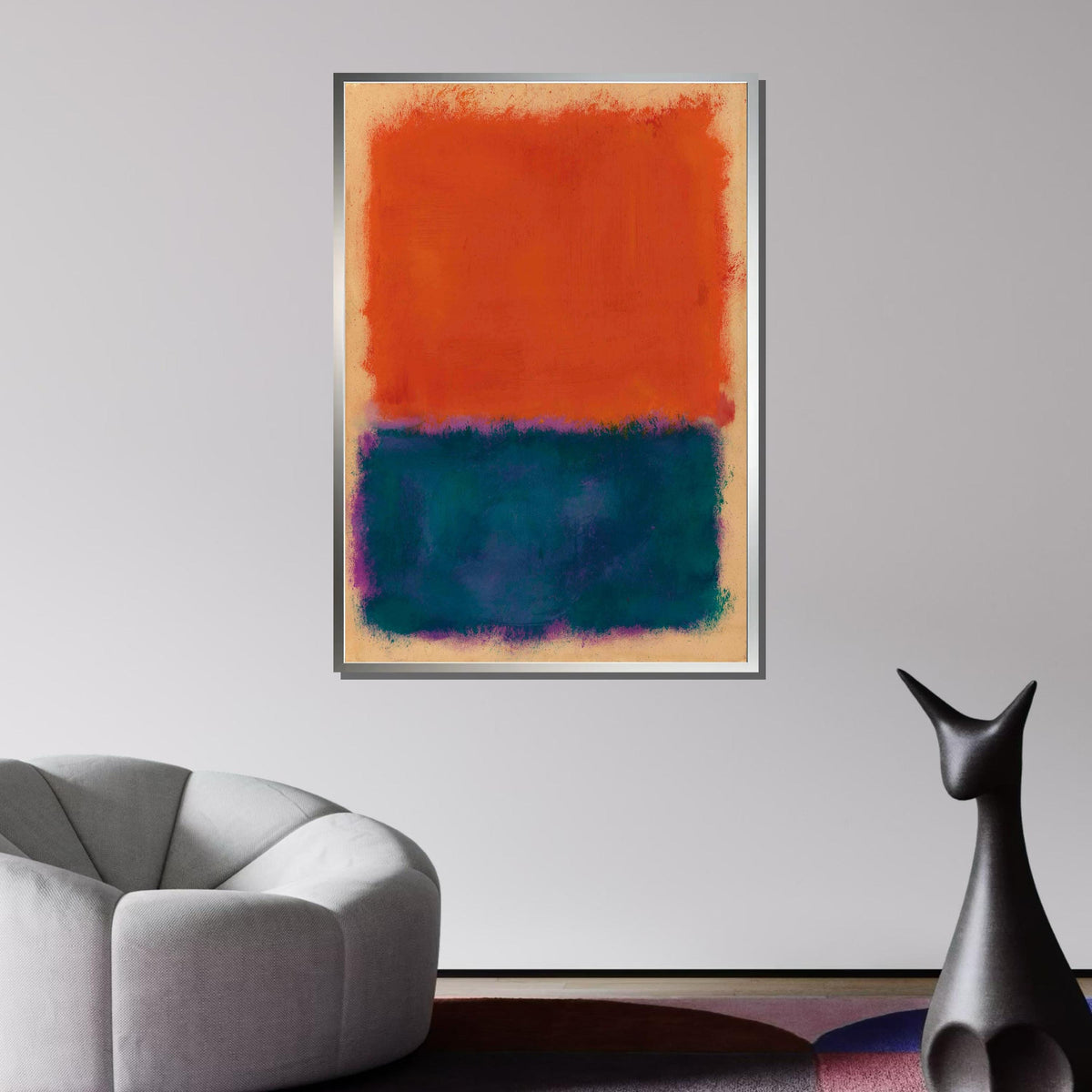Mix Mark Rothko Framed Canvas,Mark Rothko Wall Art, Art Reproduction,Rothko Reproduction,Rothko Print Poster, Famous Art, Canvas Wall Art