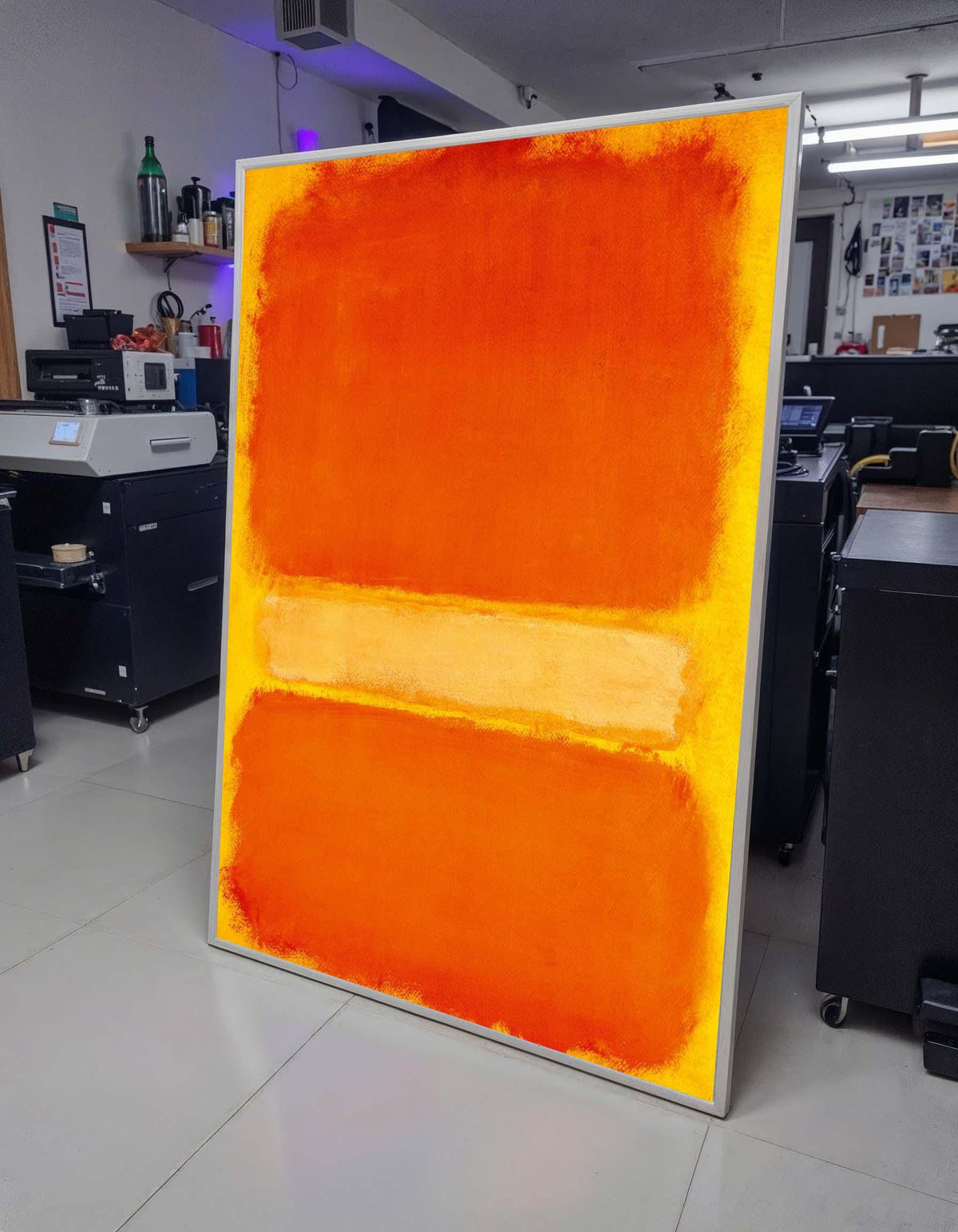 Orange- Yellow,Mark Rothko Framed Canvas,Mark Rothko Wall Art, Art Reproduction,Rothko Reproduction,Rothko Print Poster, Famous Art