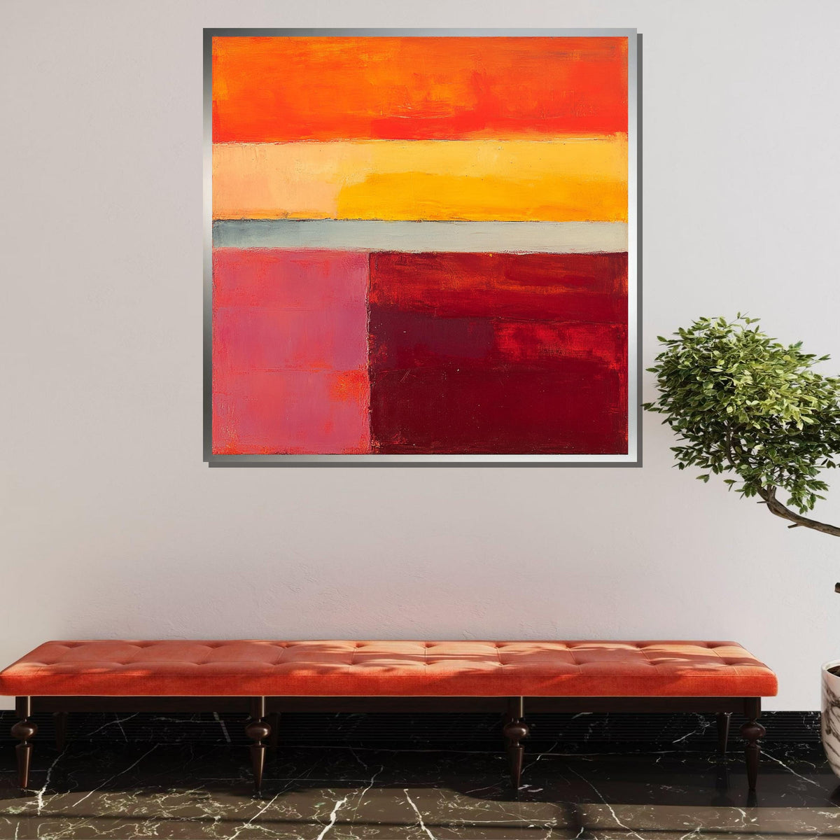 Mix Mark Rothko Framed Canvas,Mark Rothko Wall Art, Art Reproduction,Rothko Reproduction,Rothko Print Poster, Famous Art, Canvas Wall Art
