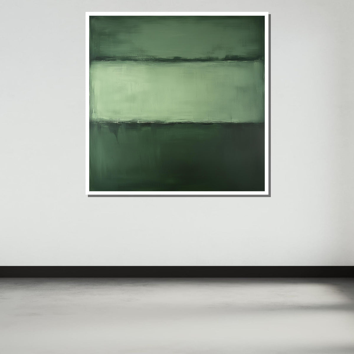 Green Mark Rothko Framed Canvas,Mark Rothko Wall Art, Art Reproduction,Rothko Reproduction,Rothko Print Poster, Famous Art, Canvas Wall Art
