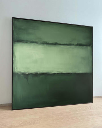 Green Mark Rothko Framed Canvas,Mark Rothko Wall Art, Art Reproduction,Rothko Reproduction,Rothko Print Poster, Famous Art, Canvas Wall Art