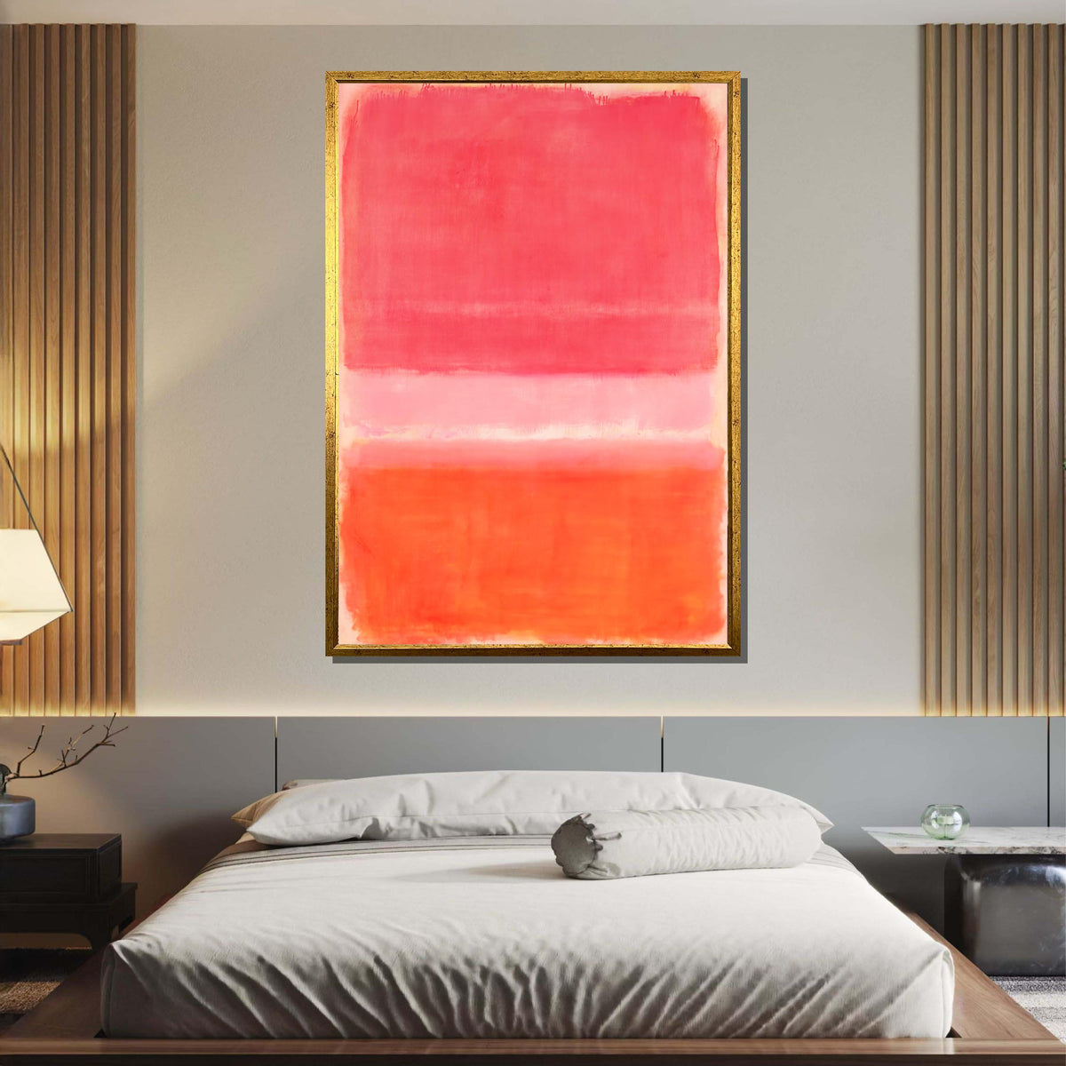 Pink Mix Mark Rothko Framed Canvas,Mark Rothko Wall Art, Art Reproduction,Rothko Reproduction,Rothko Print Poster,Famous Art,Canvas Wall Art