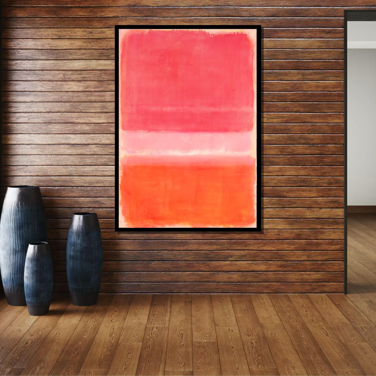 Pink Mix Mark Rothko Framed Canvas,Mark Rothko Wall Art, Art Reproduction,Rothko Reproduction,Rothko Print Poster,Famous Art,Canvas Wall Art
