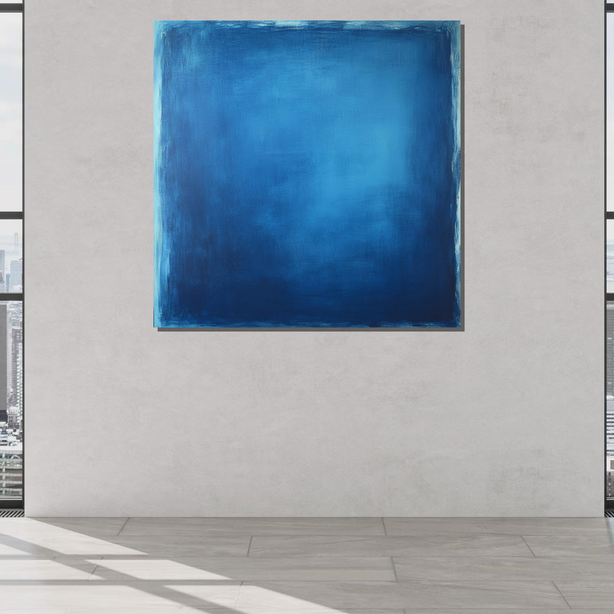 Blue Mark Rothko Framed Canvas,Mark Rothko Wall Art, Art Reproduction,Rothko Reproduction,Rothko Print Poster, Famous Art, Canvas Wall Art