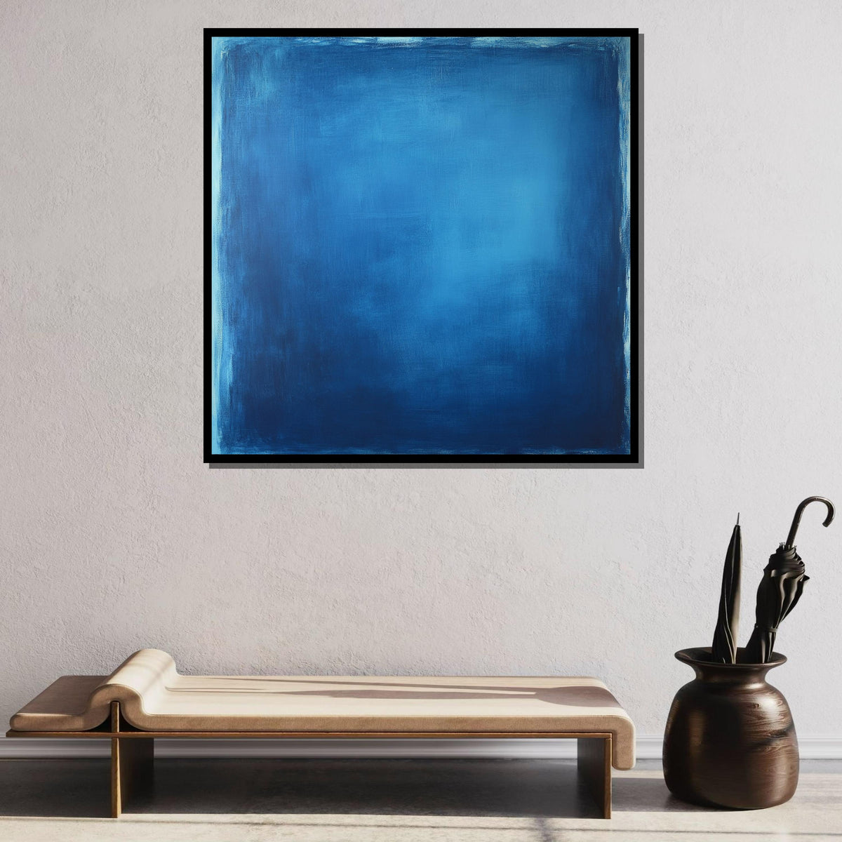 Blue Mark Rothko Framed Canvas,Mark Rothko Wall Art, Art Reproduction,Rothko Reproduction,Rothko Print Poster, Famous Art, Canvas Wall Art