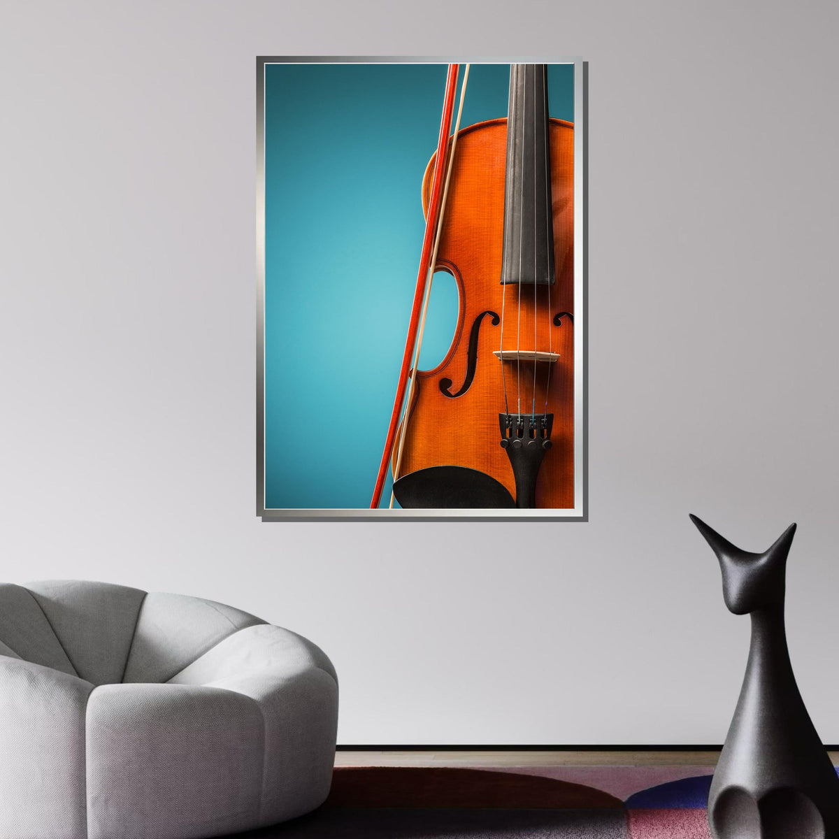 Elegant Cello Close-Up Art - Musical Instrument Wall Decor, Perfect Gift for Musicians, Classical Music Lover Art Print, Music Canvas Art