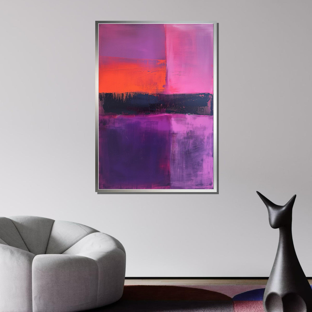 Mark Rothko Framed Canvas,Mark Rothko Wall Art, Art Reproduction,Rothko Reproduction,Rothko Print Poster,Abstract Canvas Wall Art,Modern Art