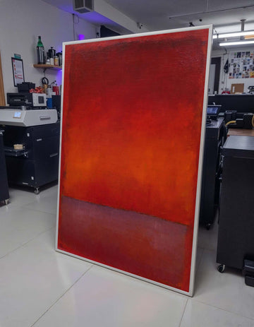 Red Mark Rothko Framed Canvas,Mark Rothko Wall Art, Art Reproduction,Rothko Reproduction,Rothko Print Poster,Abstract Canvas Wall Art