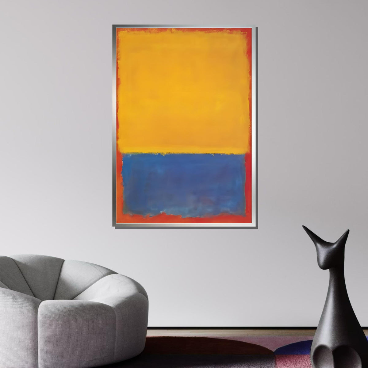 Mix Mark Rothko Framed Canvas,Mark Rothko Wall Art, Art Reproduction,Rothko Reproduction,Rothko Print Poster,Abstract Canvas Wall Art