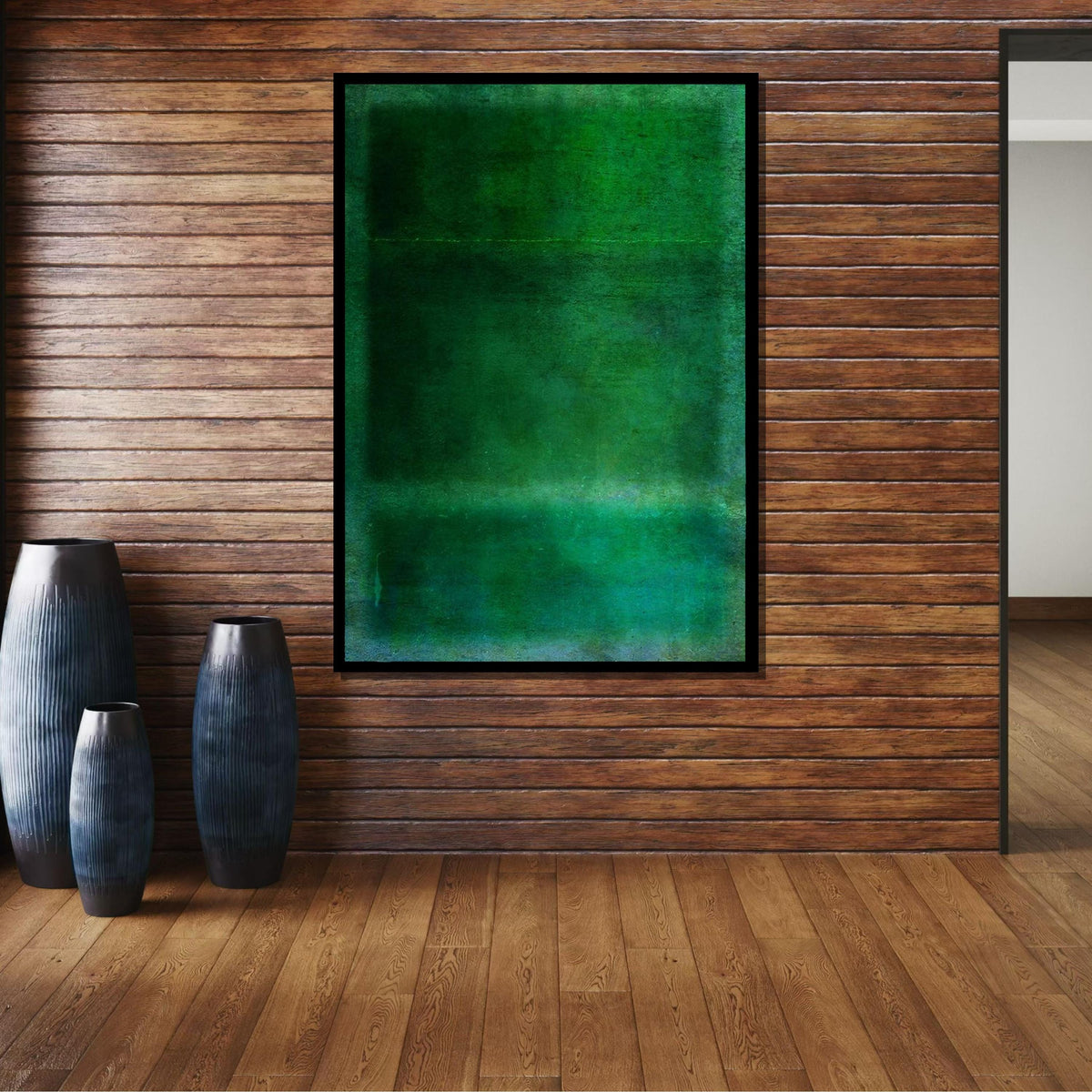 Green  Mark Rothko Framed Canvas,Mark Rothko Wall Art, Art Reproduction,Rothko Reproduction,Rothko Print Poster,Mark Art,Abstract Canvas Art