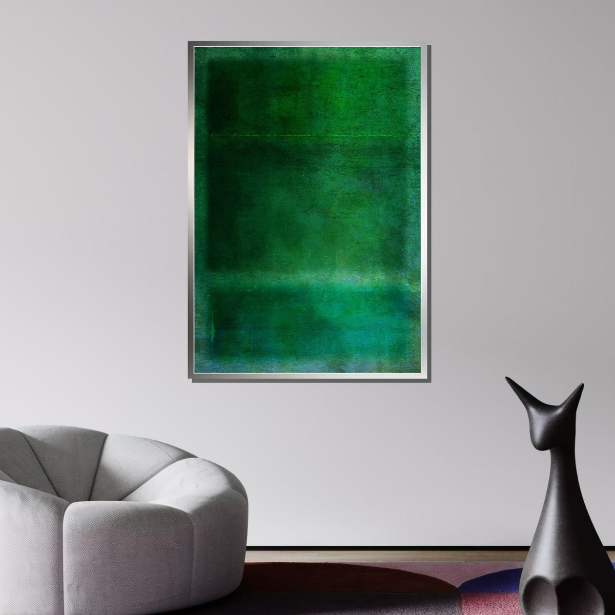 Green  Mark Rothko Framed Canvas,Mark Rothko Wall Art, Art Reproduction,Rothko Reproduction,Rothko Print Poster,Mark Art,Abstract Canvas Art