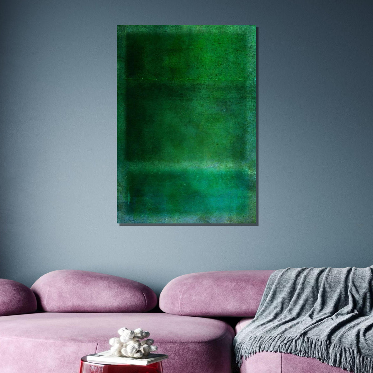 Green  Mark Rothko Framed Canvas,Mark Rothko Wall Art, Art Reproduction,Rothko Reproduction,Rothko Print Poster,Mark Art,Abstract Canvas Art