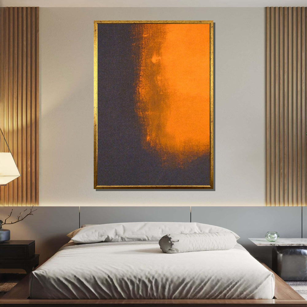 Black-Orange,Mark Rothko Framed Canvas,Mark Rothko Wall Art, Art Reproduction,Rothko Reproduction,Rothko Print Poster,Abstract Canvas Art
