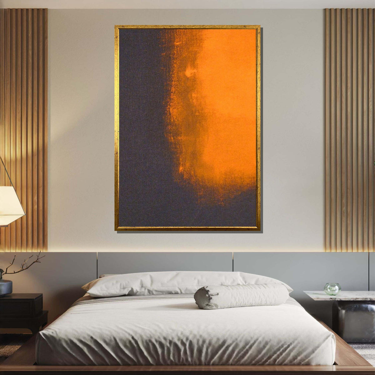 Black-Orange,Mark Rothko Framed Canvas,Mark Rothko Wall Art, Art Reproduction,Rothko Reproduction,Rothko Print Poster,Abstract Canvas Art